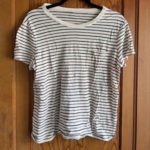 Madewell striped button up shirt